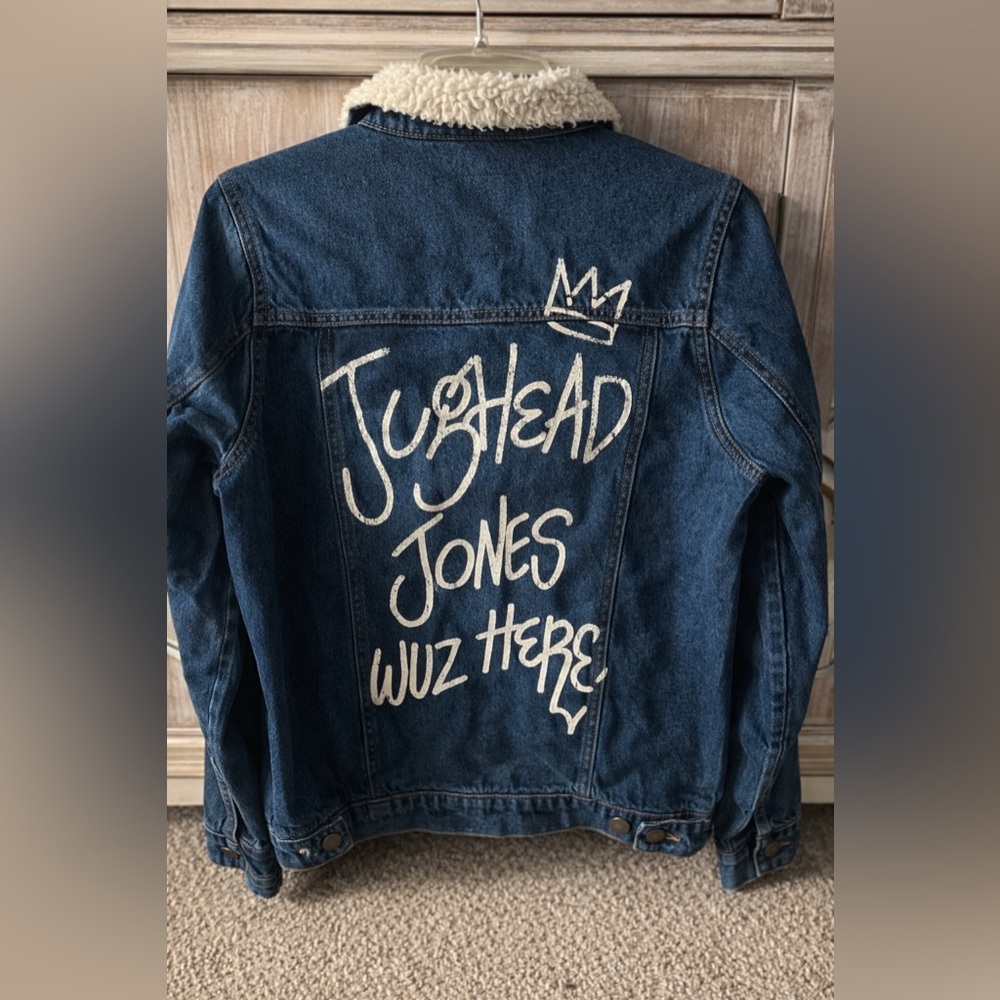 Riverdale Jug Head Trucker Sherpa Lined Button Denim Jacket